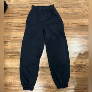 Navy blue sweatpants